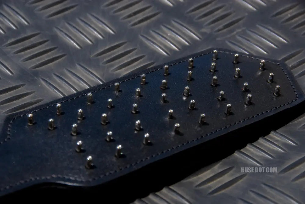 Leather Paddle with Studs Huse Dot Com