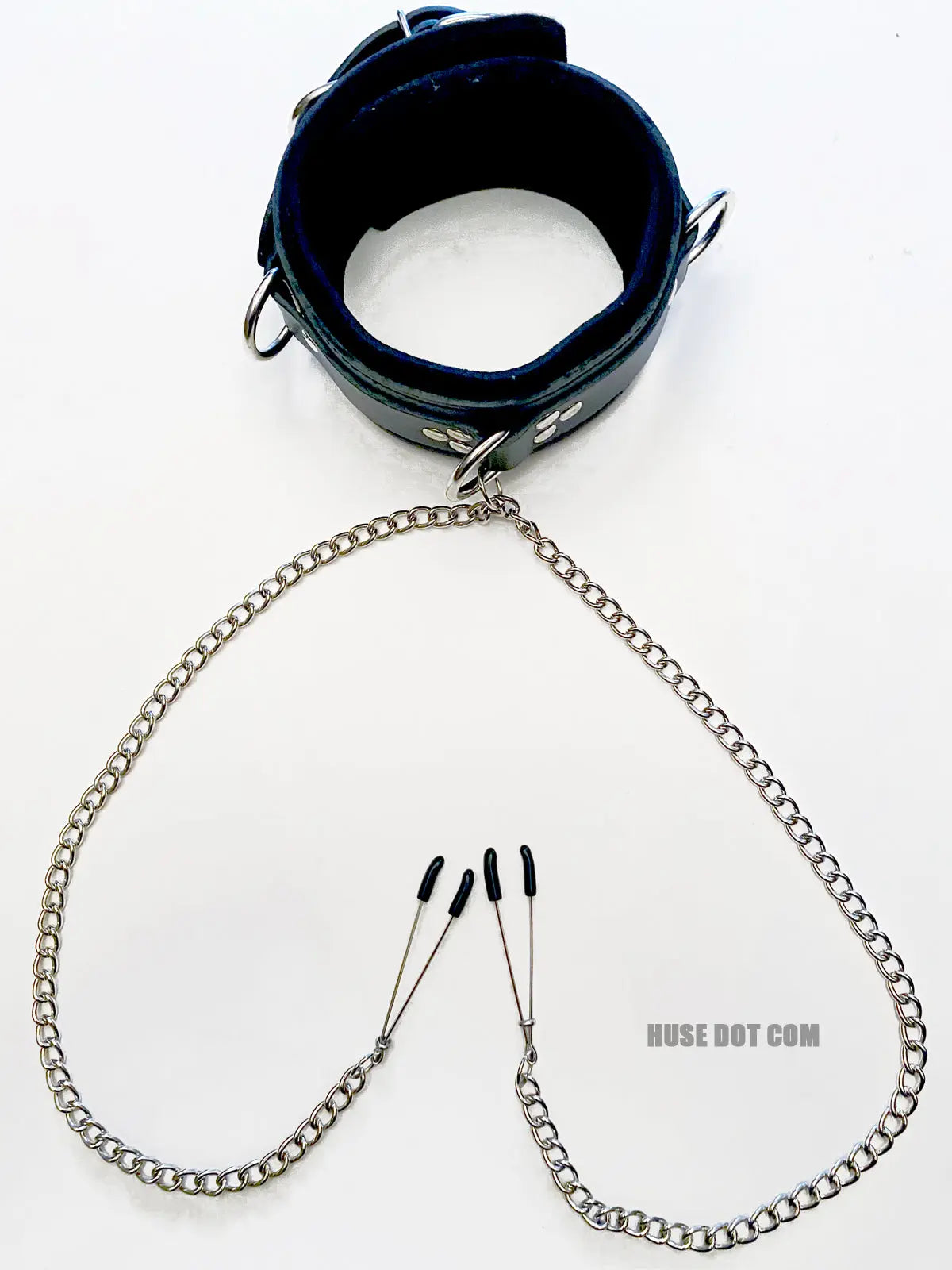 Restraint Collar with Nipple Clamps Huse Dot Com