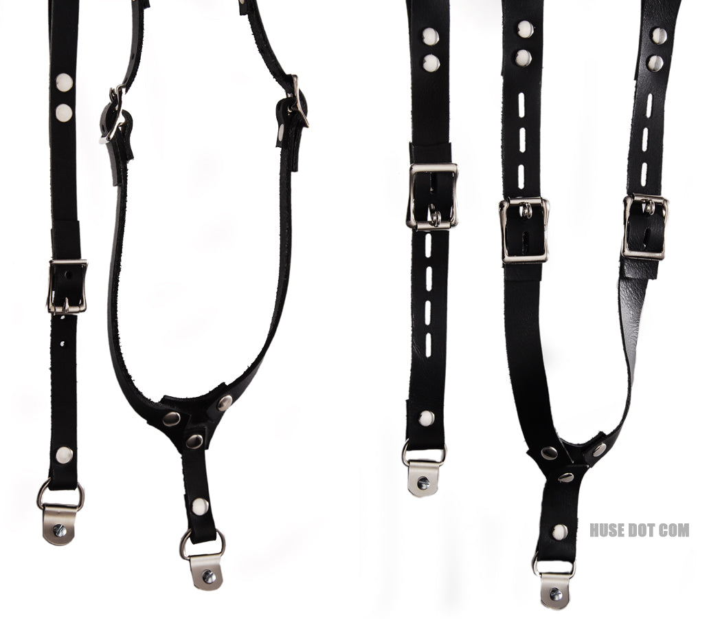 Anal dilator harness locking and non locking comparison