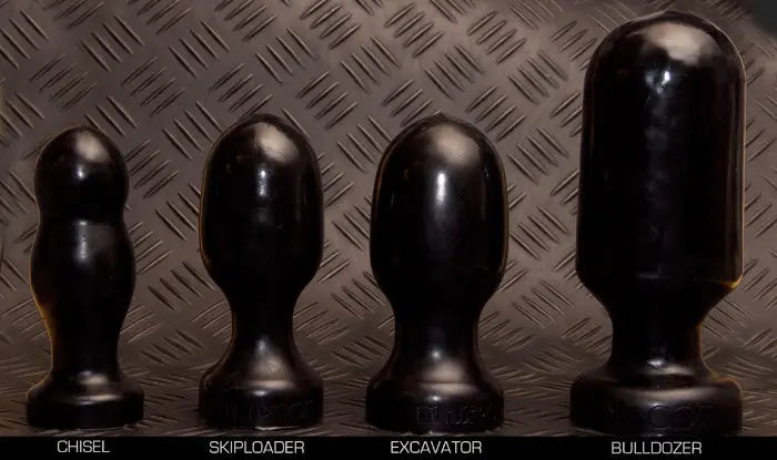 Bulldozer butt plug product line comparison shot