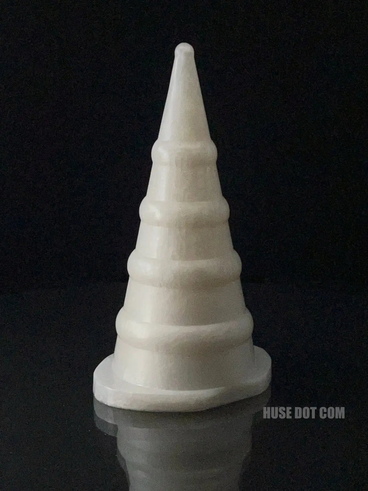 Anal Gape Cone in White Pearl Huse Dot Com