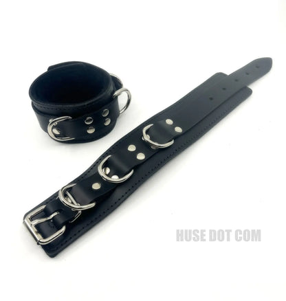 Fleece Lined Leather Bondage Restraints Huse Dot Com