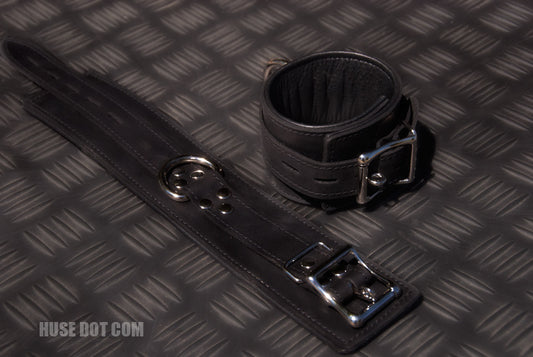 Leather Lined Restraints Black