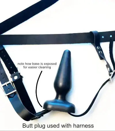 Butt Plug harness with plug Huse Dot Com
