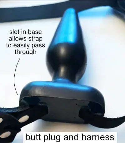 Butt Plug harness with plug Huse Dot Com