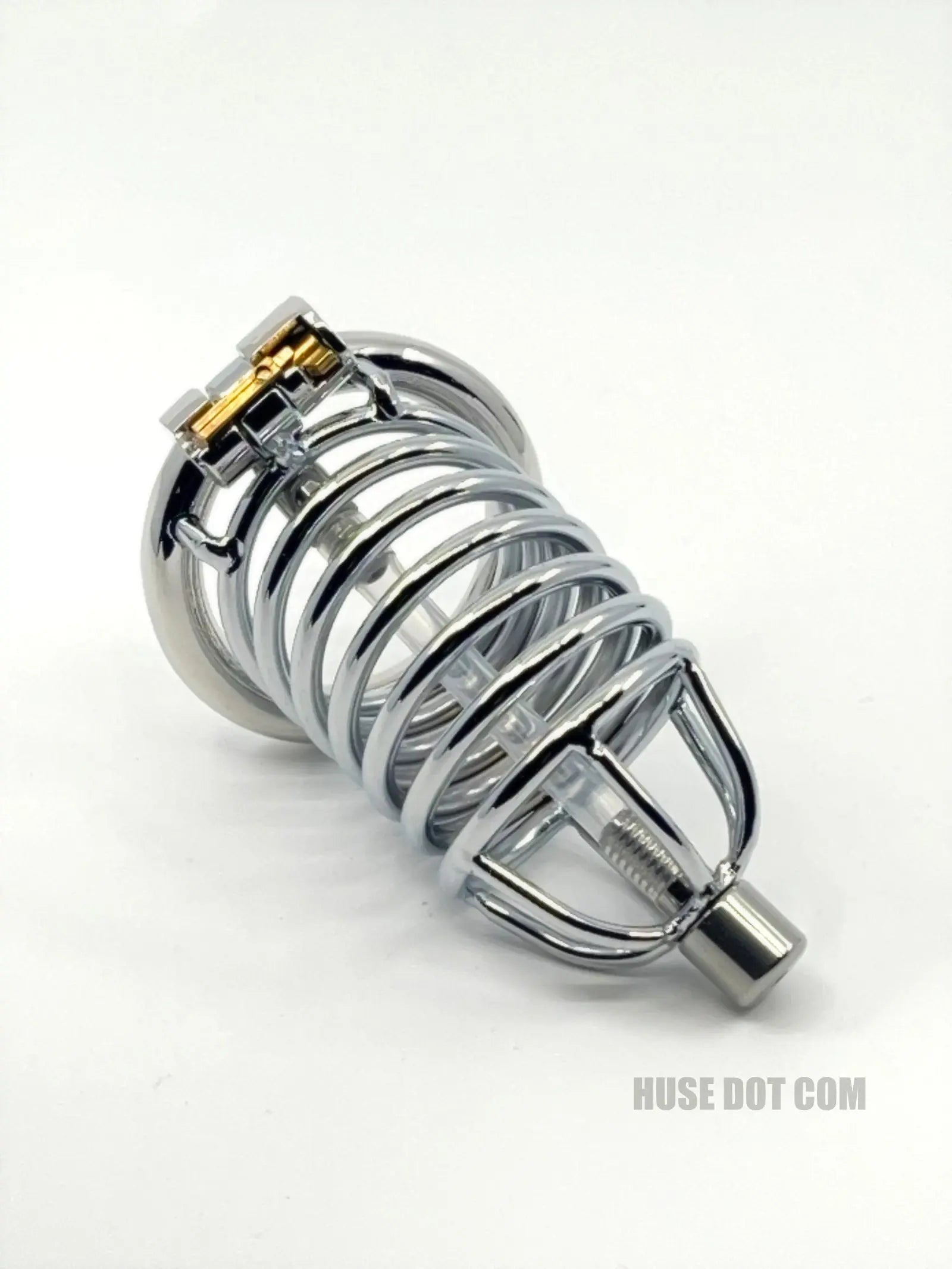 Long Ringed Male Chastity Cage Huse Dot Com